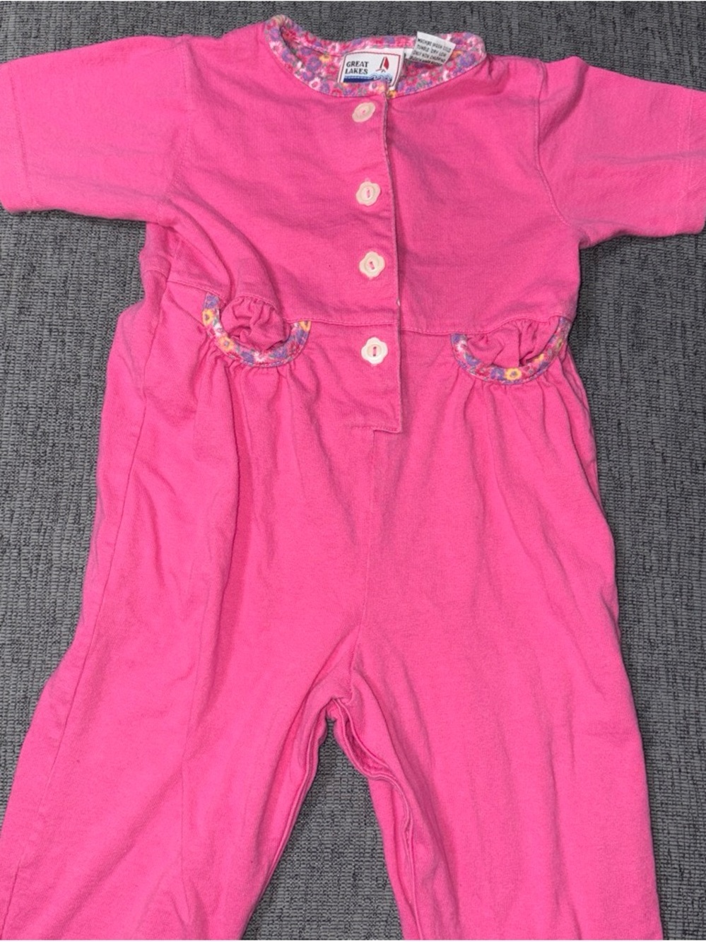 Pink Baby One-Piece Bodysuit